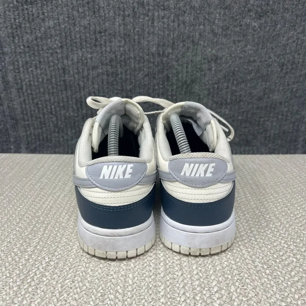 Nike Dunk Low Sail Navy Blue White Wolf Grey Shoes Women’s 8.5 HV2390-100